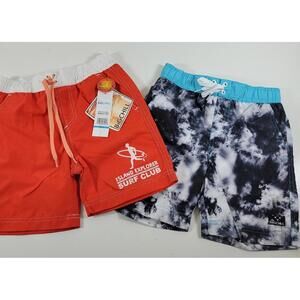 Big Chill Boys’ Swim Trunks 2-Pack Size 5 – NEW! Swimwear Shorts Set